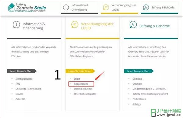 德国新包装法注册步骤一