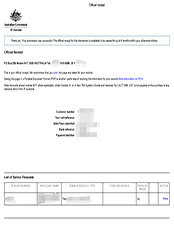 澳大利亚商标申请回执