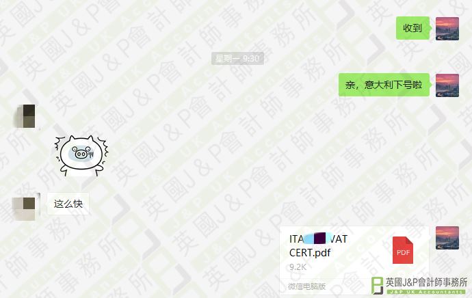 意大利VAT 3天下号